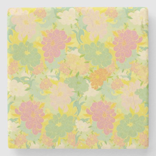 Blumen Steinuntersetzer (Vorderseite)