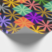 Blumen Stern Farbige Muster Geschenkpapier (Ecke)