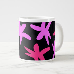 Blumen-Sterne Jumbo-Tasse