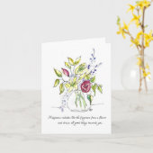 Blumen strahlen Glück Karte aus (Gelbe Blume)