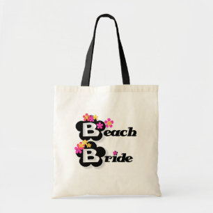 Blumen-Strand-Braut-T - Shirts und Geschenke Tragetasche