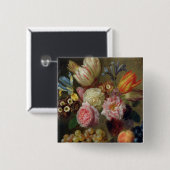 Blumen-Studie Button (Vorne & Hinten)