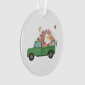 Blumen-Sublimationsdesigns Ornament (Vorderseite)