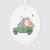 Blumen-Sublimationsdesigns Ornament (Vorderseite)