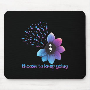 Blumen-Suizidpräventionsbewusstsein Wählen Sie zu  Mousepad