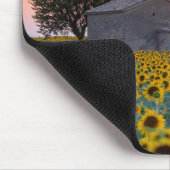 Blumen | Sunflower Field Provence, Frankreich Mousepad (Ecke)