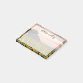 Blumen | Sunflower Field Provence, Frankreich Post-it Klebezettel (angewinkelt)