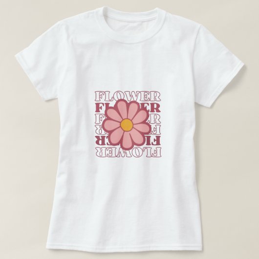 Blumen T-Shirt Design Mädchen (Design vorne)