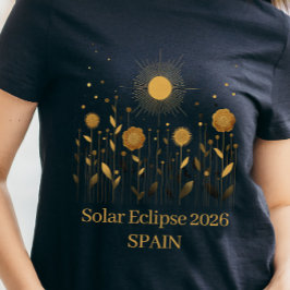 Blumen T-Shirt Sonnenfinsternis 2026