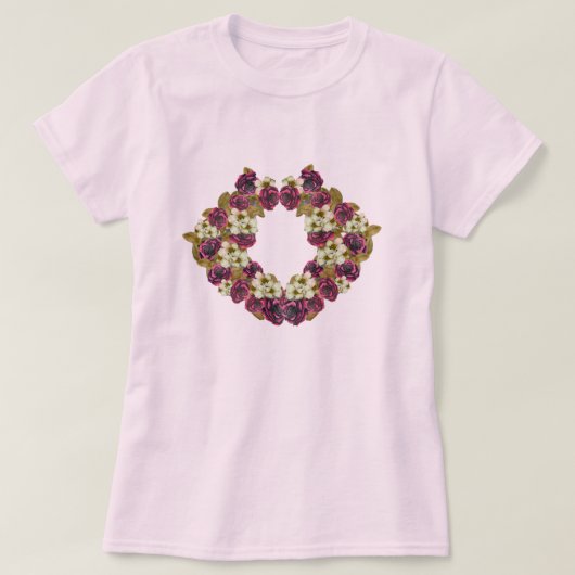 Blumen-T-Shirt T-Shirt (Design vorne)