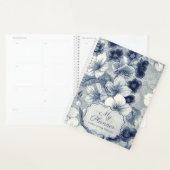 Blumen-Tagesplaner-Schüler-Notizbuch-Journal Blau Planer (Anzeige)