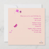 Blumen-Tanz - Foto-Einladung Einladung (Rückseite)