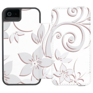 Blumen Tapete 1 Incipio Watson™ iPhone 5 Geldbörsen Hülle