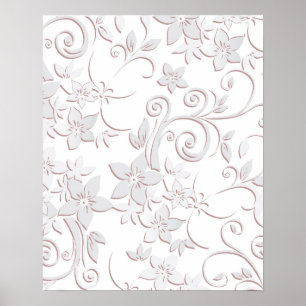 Blumen Tapete 1 Poster