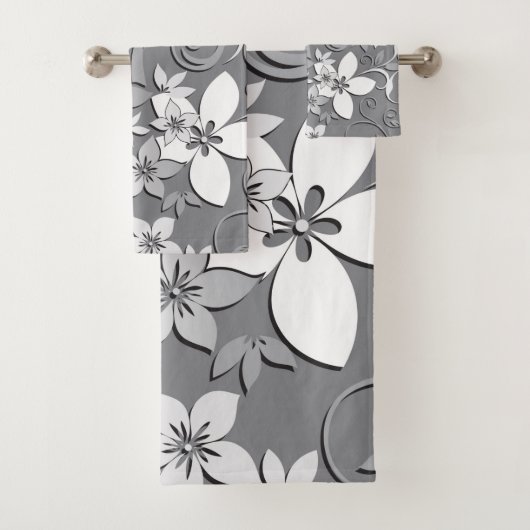 Blumen Tapete 2 Badhandtuch Set (Insitu)