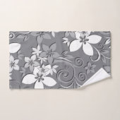 Blumen Tapete 2 Badhandtuch Set (Handtuch)