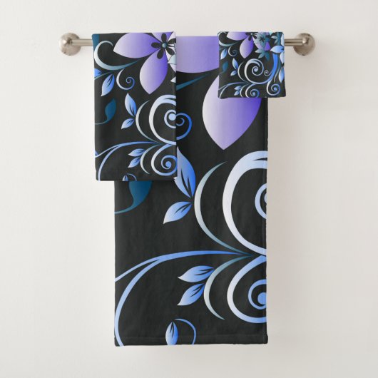 Blumen Tapete 6 Badhandtuch Set (Insitu)