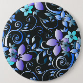 Blumen Tapete 6 Button (Vorderseite)