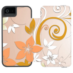Blumen Tapete 8 Incipio Watson™ iPhone 5 Geldbörsen Hülle