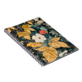 Blumen Tapete, Botanischer Blumenstil  Notizblock (Rechte Seite)