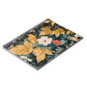 Blumen Tapete, Botanischer Blumenstil  Notizblock (Linke Seite)