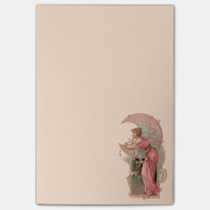 BLUMEN TAROTS/DAMEN-OF THE MOON WITH IM ROSA POST-IT KLEBEZETTEL