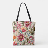 Blumen-Tasche mit lebendigem Rosa Tasche (Rückseite)