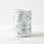 Blumen-Tasse, 0,45l Kaffeetasse (Mittel)