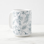 Blumen-Tasse, 0,45l Kaffeetasse (Vorderseite Links)