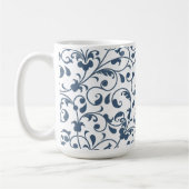 Blumen-Tasse, 0,45l Kaffeetasse (Links)