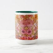 Blumen-Tasse 2 Zweifarbige Tasse (Mittel)