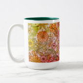 Blumen-Tasse 2 Zweifarbige Tasse (Links)