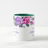 Blumen-Tasse - Datum speichern Tasse (Zentrum)
