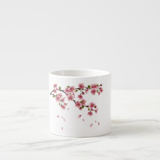 Blumen-Tasse Espressotasse (Vorderseite)