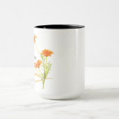 Blumen-Tasse/Kaffee-Cup: Rise und Shine jenseits d Tasse (Zentrum)