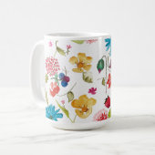 Blumen-Tasse Kaffeetasse (Vorderseite Links)
