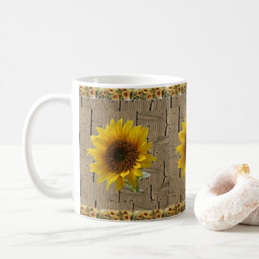 Blumen-Tasse Kaffeetasse (Mit Donut)