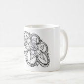Blumen-Tasse Kaffeetasse (VorderseiteRechts)