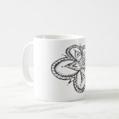 Blumen-Tasse Kaffeetasse (Vorderseite Links)