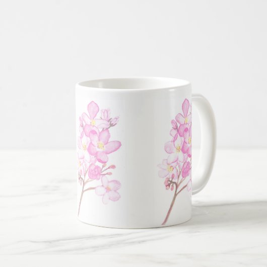 Blumen-Tasse Kaffeetasse (VorderseiteRechts)