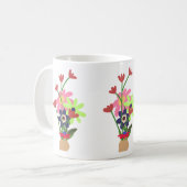 Blumen-Tasse  Kaffeetasse (Vorderseite Links)