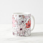 Blumen-Tasse Kaffeetasse (VorderseiteRechts)