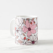 Blumen-Tasse Kaffeetasse (Vorderseite Links)