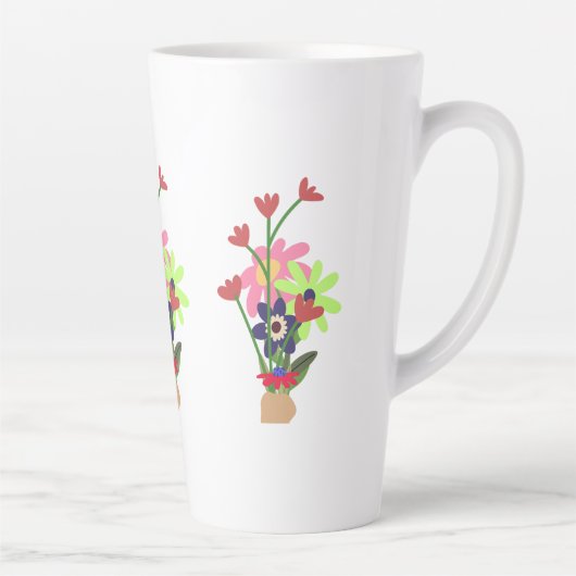 Blumen-Tasse  Milchtasse (Rechts)