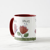 Blumen-Tasse Tasse (Vorderseite Links)