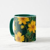 Blumen-Tasse Tasse (Vorderseite Links)