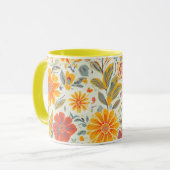 Blumen-Tasse Tasse (Vorderseite Links)