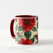 Blumen-Tasse Tasse (Vorderseite Links)
