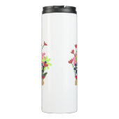 Blumen-Tasse Thermosbecher (Rückseite)