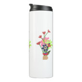 Blumen-Tasse Thermosbecher (Nach rechts gedreht)